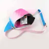 Pvc Women Waist Bag Summer Beach Jelly Wallet Belt Transparent Waterproof Fanny Pack Rainbow Color Phone Money pouch J220705