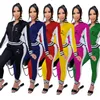2023 New Fashion Winter Women Printed Tracksuits Letter 2 Piece Sport Suits Jacket Tops Pant Jogging Suit C665
