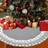 Décorations de Noël jupe arbre wapiti imprimé floral tablier décoratif décoration du festival d'ornement pour les magasins de maison