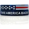 Unisex Tie Dye Gummi Silikon Armband Donal Trump 2024 Bracelet Party Gunst Keep America Great President Trump Unterstützung Bangelstars Streifen Armbänder RRE14299