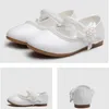 Sneakers 1 2 3 4 5 6 7T Baby Girls Leather Shoes Flower Kids Princess Cocktail Party For Wedding Dress 220920