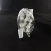 Transparent glas vattenpipa schweizisk askfångare rökning set fabriken direkta priseftergifter