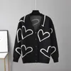 2022 Fall And Winter Womens Sweater Love Short Cardigan Jacket Fashion Designer Coat