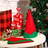 Chapéus de feltro verde e elfas de natal santa elfo chapéu de férias de férias natal favorece os acessórios presentes para crianças
