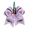 Girls Hair Accessories Pins BB Clip Barrettes Clips Hoofdbanden Childrens 7 inch Unicorn Bronzing Flip Sequins Dovetail Bow Bands 2046 E3