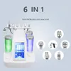 Multifunktionales Schönheitsgeräte 6 in 1 Hydra Dermabrasion Aqua Peel Clean Hautpflege Biolicht RF Vakuumreiniger Hydra Sauerstoffstrahlschalenmaschinenwasser Wasser