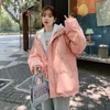 Womens Down Parkas Guilantu Winter Jacket Women Overcoat Thick Down Cotton Padded Short Parkas Mujer Oversize Casual Hooded Bubble Coat Female 220920