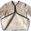 Vestes pour hommes moutons cisaillement cisaillement de la veste en peau de mouton en une couche de manteau rembourré Keep Warm Cotton Vêtements liner de haute qualité