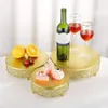 Fournitures de fête D08D 8/12 Pouce Creux Rond En Métal Gâteau Stand Titulaire Dessert Fromage Cupcake Pâtisserie Présentoir Plateau Plateau De Service Pour