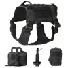 Dog Apparel Military Tactical Harness Sets Front Clip K9 Working Pet Durable Vest For Small Large Dogs German Shepherd