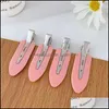 Клипы для волос Barrettes 4pcs/Set Bend Hair Clips Barrettes Mark Pin Curl Clip Cliep Laug