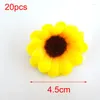 Fleurs décoratives beau Bouquet de tournesol soie fleur de soleil tête artificielle pour la maison jardin fête mariage bricolage décoration