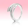 Pandora için Yeni Sarma Arrow Ring Lover Yaz Mücevherleri 925 Sterling Gümüş Yüzükler Kadınlar için Orijinal Kutu ile Çift Çift 313G