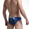 Sous-vêtements Sexy pour hommes, sous-vêtements imprimés d'animaux, culotte Gay, pochette pour pénis, Jockstrap, Lingerie respirante, impression, 5 pièces/lot