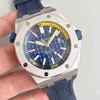 Роскошные мужские часы, механические часы 15710 s, полностью автоматические светящиеся спортивные швейцарские брендовые спортивные наручные часы