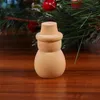 Festive Supplies Dolls Peg Snowman Doll Wood Unfinished Wooden Diy Craft Tiny Figures Blank Ornament Crafts