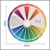 Permanent Makeup Inks Professional Paper Card Design Color Mixing Wheel Ink Chart Guidance Round Central Circle Rotat T TopScissors DHV8E