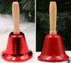 Party Supplies Christmas Hand Bell Bauble Jingle Bells Gold School Handbell Restaurant Xmas Noel År 2023 Adornos de Navidad