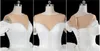 Sweetheart wedding dress luxurious tie elegant pearl short-sleeved round neck is thin and large tail satin MY91708