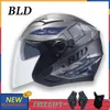 Мотоциклетные шлемы Bld 708 Открытый лицевой шлем Casco Moto Retro Classic Vintage Casset