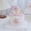 Festliche Lieferungen Engel Flügel Mädchen Kuchen Dekoration Alles Gute Zum Geburtstag Für Mädchen Prinzessin Party Baby Dusche Topper Schöne