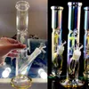 Brilho em liquidificadores escuros e grossos de óleo de reciclagem Dab para fumar cachimbos de água de bongueira de vidro Pyrex Perc Bubbler com 14 mm NAW super fácil de limpar também