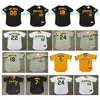 GlaVintage BARRY BONDS Jersey STARGELL ELLIS MADLOCK ANDY VAN SLYKE AL OLIVER ARAMIS RAMIREZ BERT BLYLEVEN BOB WALK Retro baseball