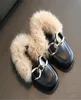 Designer crianças sapatos moda tênis meninos meninas botas de pele de coelho outono inverno crianças mocassins criança criança bebê calçado quente