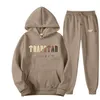Tasarımcı Yeni Trailsuit Trapstar Marka Baskılı Spor Giyim Erkekler 15 Renk Sıcak İki Parçalı Set Gevşek Hoodie Sweatshirt Pantolon Setleri Hoodie Jogging