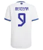 2022 Benzema Vini Jr voetbalshirts Real Madrids Jersey 22 23 Valverde Camavinga Alaba Modric Tchouameni Camiseta Men Kids Maillot Top voetbalshirt Dwayne Johnson