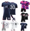 Camisetas masculinas Suelgas de pistas Paris Soccer Jersey Saint Germain Camisas de f￺tbol Fans Mbappe Uniformes