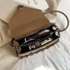 2022 New Fashion Evening Bags 여성 크로스 바디 백 직조 플랩 품질 가죽 두꺼운 체인 어깨 메신저 여성 핸드백 및 지갑 최고 품질