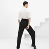 Stage Draag mannelijke Latin Dance Shirts Moderne Ballroom Performance broek volwassen mannen Chacha Samba Rumba kostuum SL5336