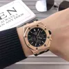 Luxus Uhr für Männer mechanische Uhren APA Pwatch einfache Sapphire Glass Persönlichkeit Schwarzes Zifferblatt Roségold Schweizer Brand Sport Armbandanpassungen