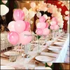 Party Decoration Birthday Wedding Banket Table Floating Column Tow Balloon Transparent konsol avtagbar droppleverans 2021 Hem GA DHM5A