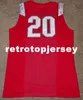 Greg Oden Ohio State Buckeyes LBJ Jersey genaaid heren genaaid basketbaltruien shirt