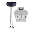 Beauty Items Breast Clips Collar sexy Toys for Women Couples Neck Nipple Clamps BDSM Bondage Slave Restraints Erotic Fetish Adult Product sexyy