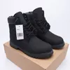 Plataforma de borracha botas masculinas designer de madeira sapatos terrestres tornozelo jeans cl￡ssico damas vermelhas marrom marrom de caminhada BOTA DE MOTORCIONS BOOTS COM CAIXA