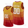 Wydrukowane niestandardowe koszulki do koszykówki DIY Basketball Truszcz Drużyny Drukuj spersonalizowane litery Nazwa i numer męskie dzieci młodzież Utah 108101