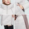 Femmes Down Parkas MIEGOFCE hiver femmes longue veste en coton col montant à capuche chaud coupe-vent femme manteau avec poches fermeture éclair latérale D22619 220921