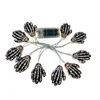 ダークフラワーズのパーティーデコレーショングローハロウィーン装飾ライトバッテリー駆動の弦は裏庭用の防水性