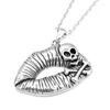 Pendant Necklaces Men's Women's Universal Retro Creative Lips Skull Embossed Necklace Anniversary Gift Jewelry Hip Hop Punk