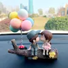 Dekoracje wnętrz Śliczne para lalki dekoracja samochodu domowe biurko