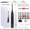 Toothbrush CANDOUR CD5166 sonic toothbrush Adult automatic electric Rechargeable With 8 heads replacement IPX8 Tooth Brush 220921