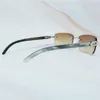 Güneş gözlüğü tasarımcı erkekler imza premium buffalo güneş gözlükleri kadın buffs çerçeve gözlükleri kenarsız kare güneş gözlükleri gafas de sol