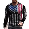 Men's Hoodies Men's Long-sleeved T-shirt Round Neck 3D Printing Street Trend European And American Style 2022 Arrival Oversized Clothing