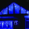 Strings 220V/110V Outdoor Powered Bulb Column Christmas Tree Decoration Lamp String IP44 Courtyard Decorative Light