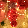 Luzes de fada LED String de fio de cobre 2/5/10m Garland de lâmpada ao ar livre para festa de casamento em árvore de Natal 4pcs d2.0