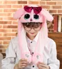 Kids Hat LED Toy Airbag Colorful Light Cap Moving Rabbit Ears Party Toys For Children