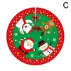 Juldekorationer 90 cm trädkjol utskådlig Santa Snowman Elk Snowflake Xmas Bottom Decor Merry Christma för hem 2023 B4B1